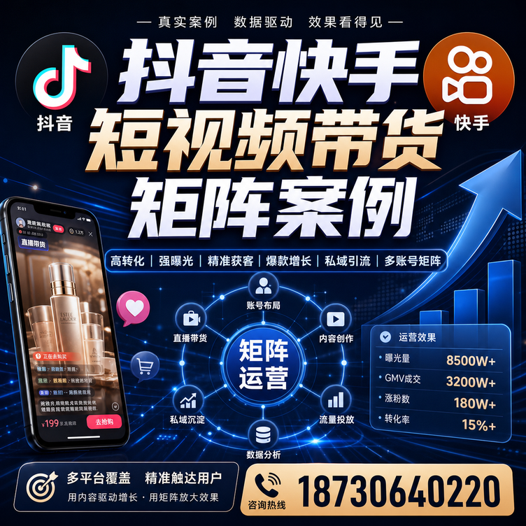 保亭短视频带货团队多平台矩阵自动分发案例